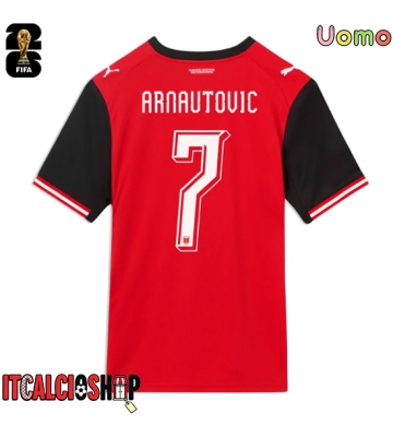 Austria Marko Arnautovic #7 Prima Maglia Mondiali 2026 Manica Corta